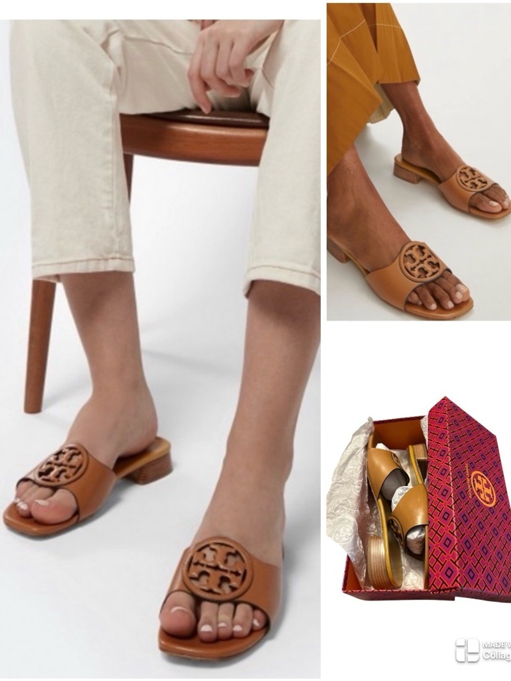 Tory Burch Bombe Miller slide sandal